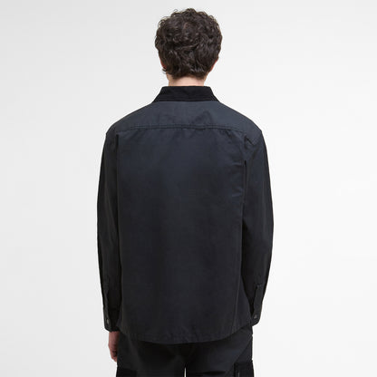 Barbour Silverbay Oversized Twill Overshirt Black - The Sporting Lodge
