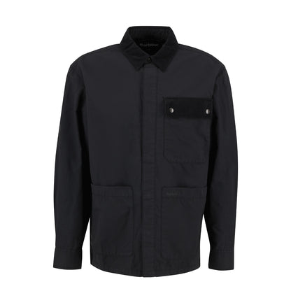 Barbour Silverbay Oversized Twill Overshirt Black - The Sporting Lodge