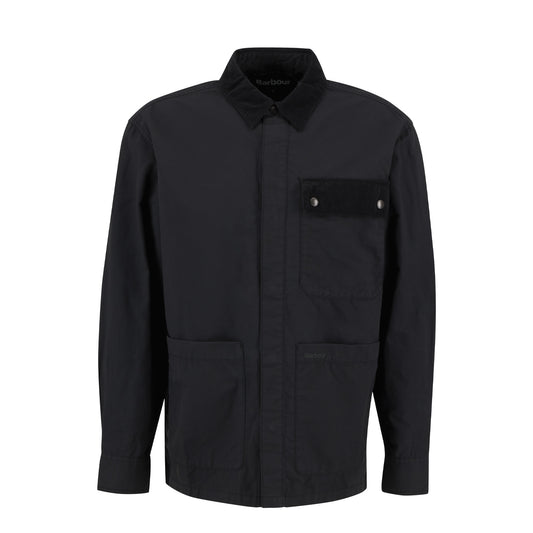 Barbour Silverbay Oversized Twill Overshirt Black - The Sporting Lodge