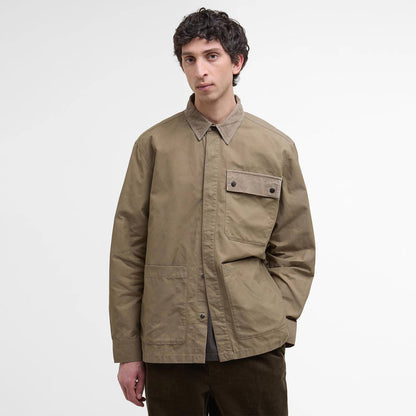 Barbour Silverbay Oversized Twill Overshirt British Khaki - The Sporting Lodge