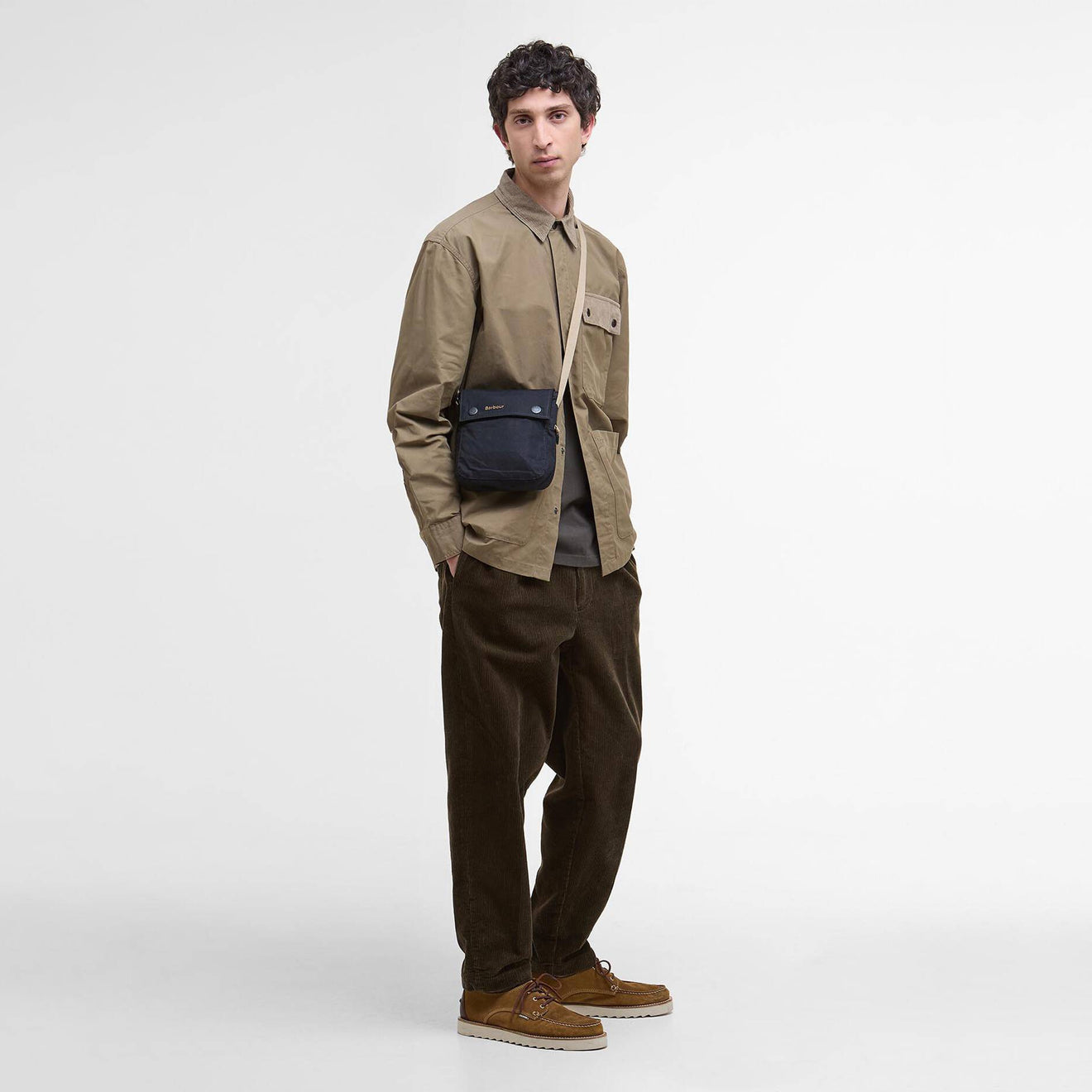 Barbour Silverbay Oversized Twill Overshirt British Khaki - The Sporting Lodge
