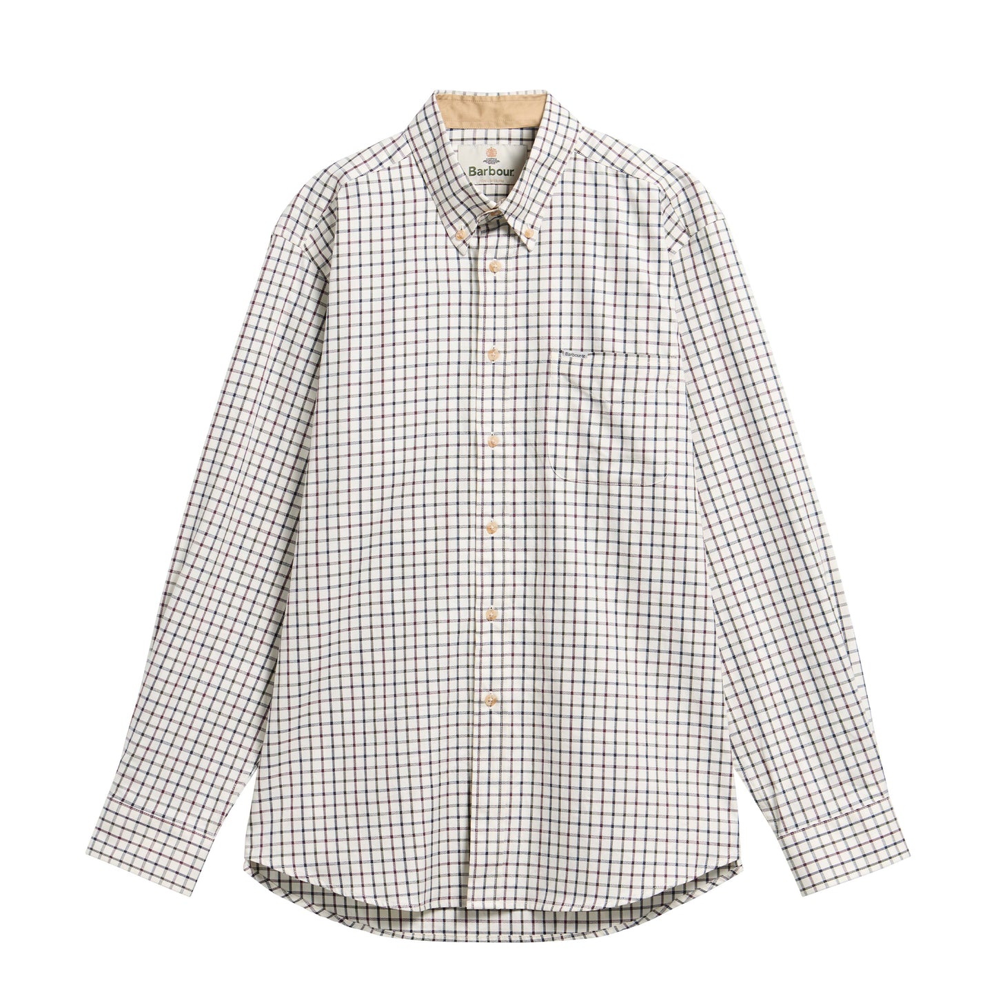 Barbour Sporting Tattersall Regular Fit Shirt Dark Bordeaux