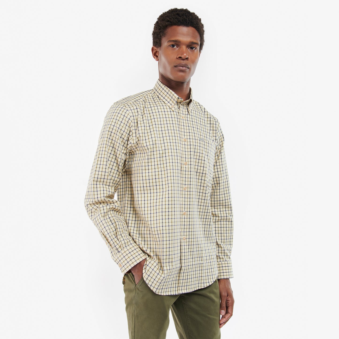 Barbour Sporting Tattersall Regular Fit Shirt Navy / Olive