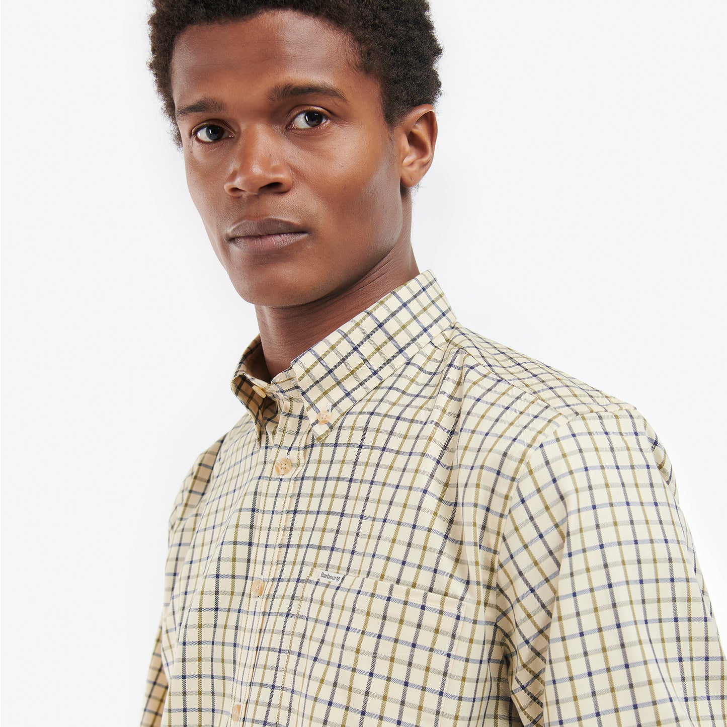 Barbour Sporting Tattersall Regular Fit Shirt Navy / Olive