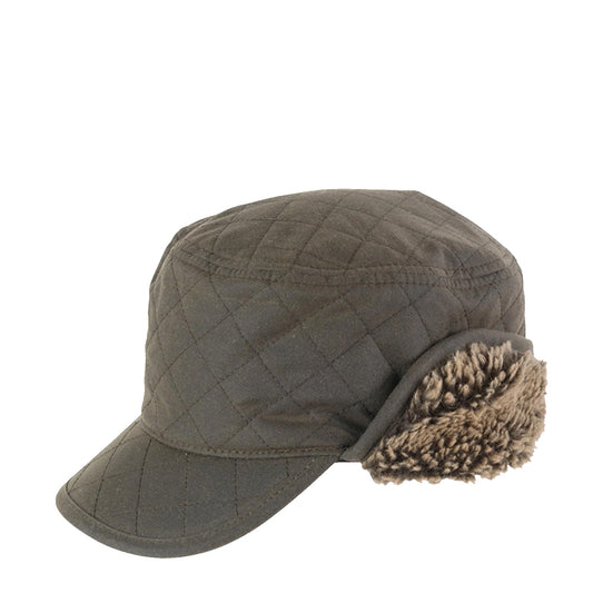 Barbour Stanhope Hunting Cap Olive - The Sporting Lodge