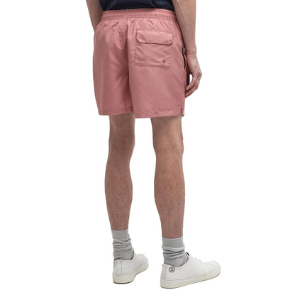 Barbour Staple Logo 5' Swim Short Pink Clay - The Sporting Lodge