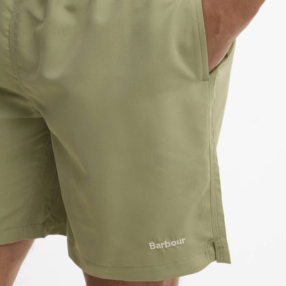 Barbour Staple Logo 7" Swim Short Laurel Green