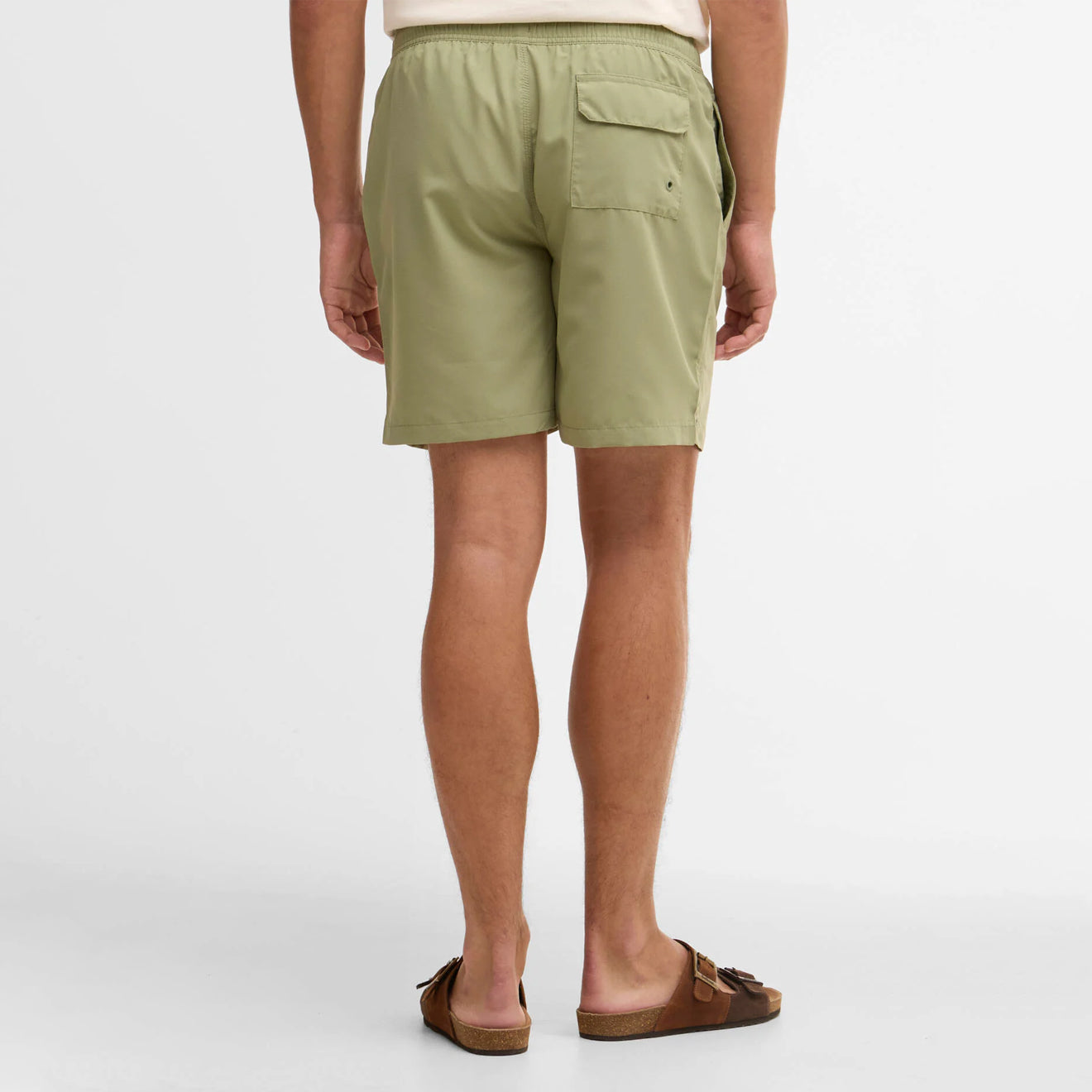 Barbour Staple Logo 7" Swim Short Laurel Green