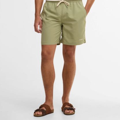 Barbour Staple Logo 7" Swim Short Laurel Green