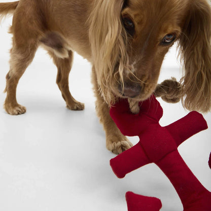 Barbour Dog Anchor Toy Red