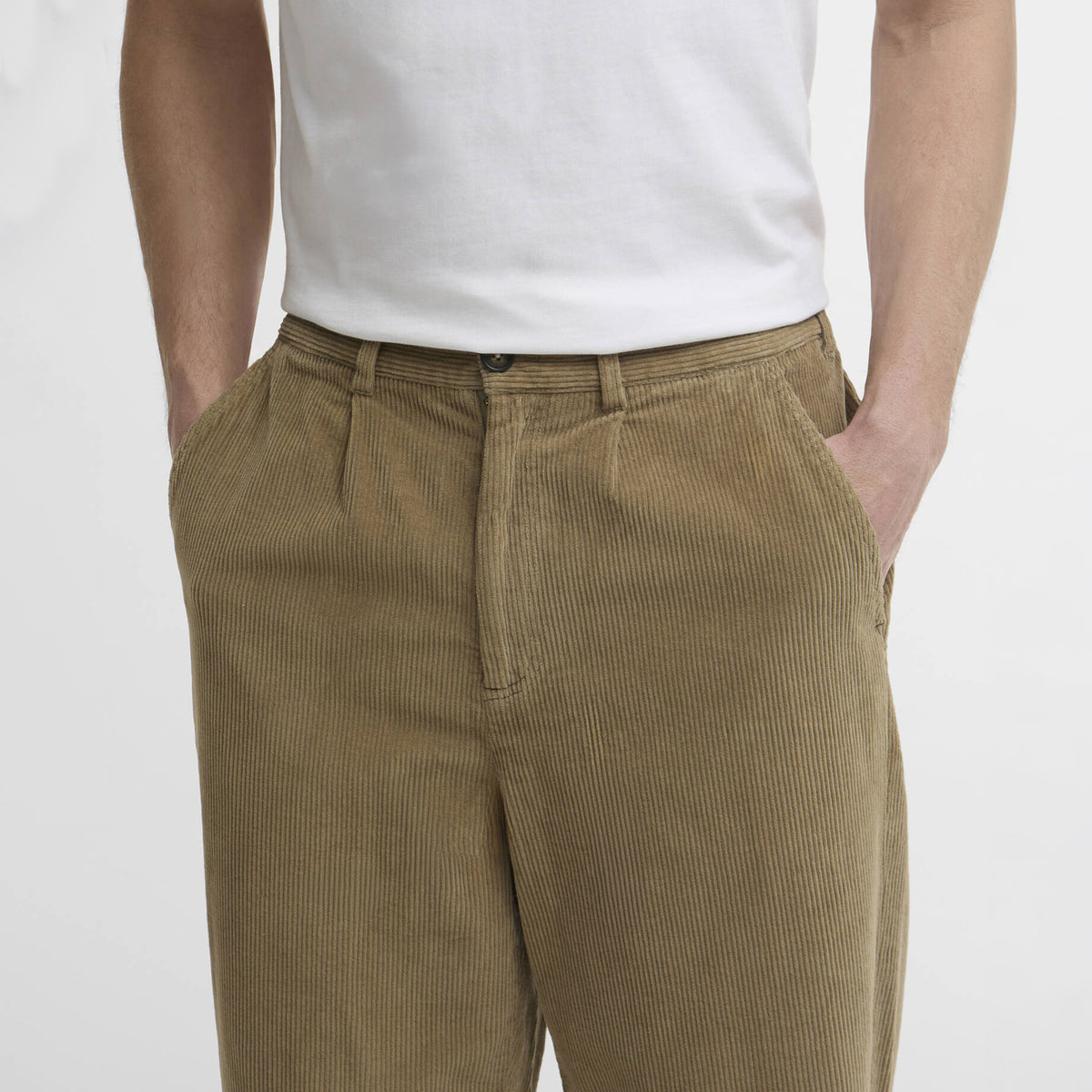 Barbour Stretch Cord Relaxed Fit Trouser Mushroom