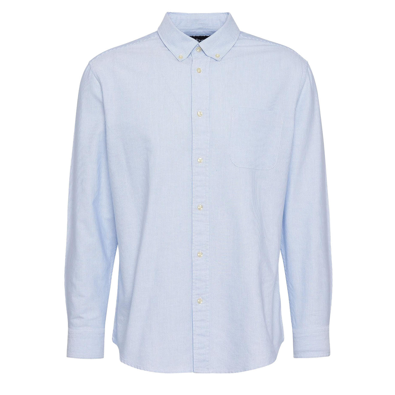 Barbour Striped Dunand Fit Oxford Shirt Sky Blue - The Sporting Lodge