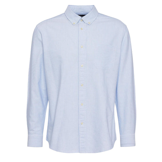 Barbour Striped Dunand Fit Oxford Shirt Sky Blue - The Sporting Lodge