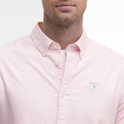 Barbour Striped Oxtown Tailored L/S Shirt Pink - The Sporting Lodge