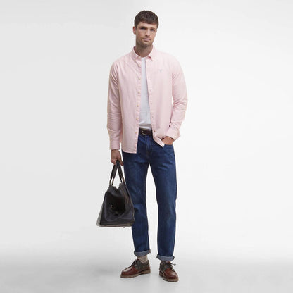 Barbour Striped Oxtown Tailored L/S Shirt Pink - The Sporting Lodge