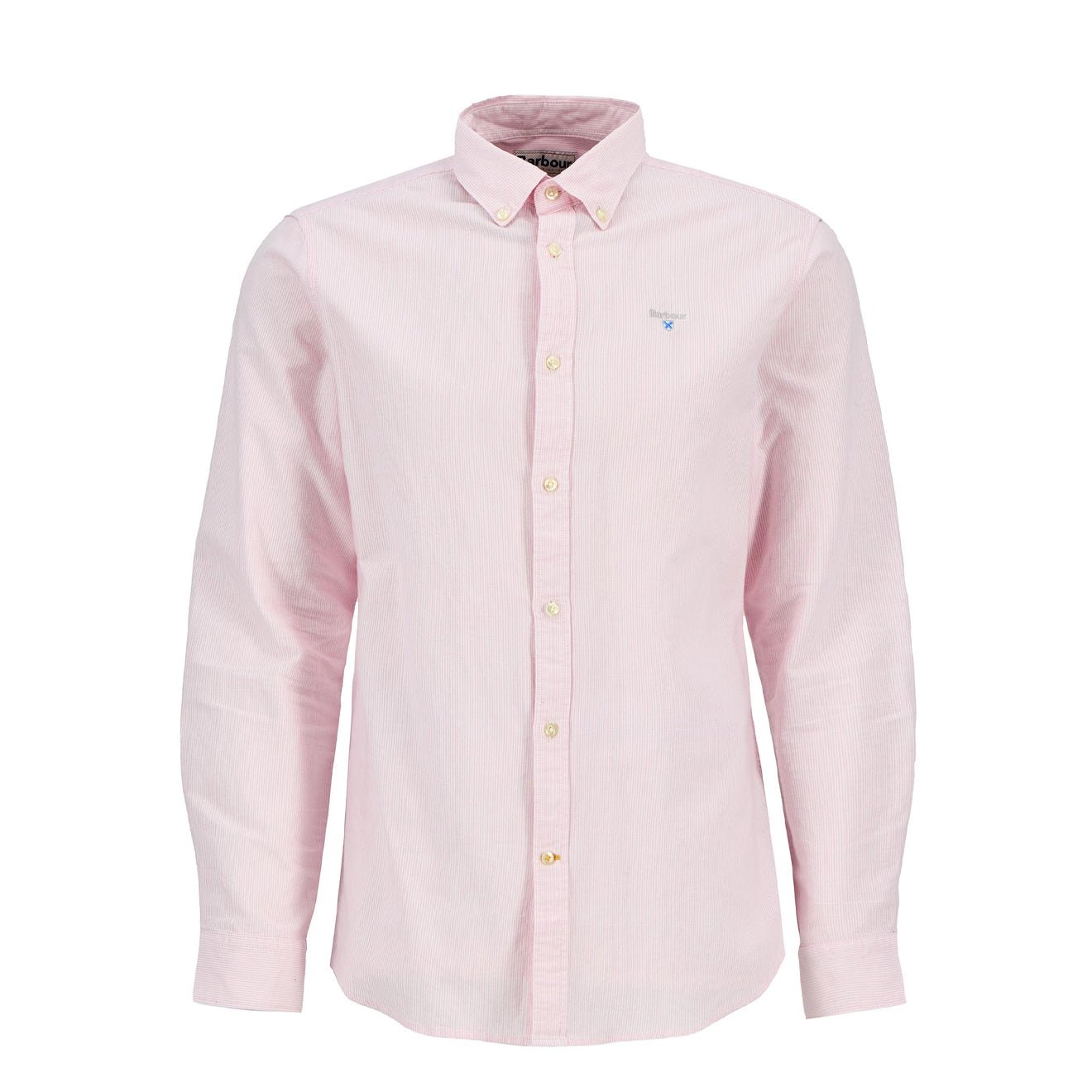 Barbour Striped Oxtown Tailored L/S Shirt Pink - The Sporting Lodge