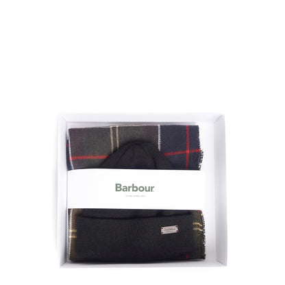 Barbour Swinton Beanie & Galingale Scarf Gift Set Classic