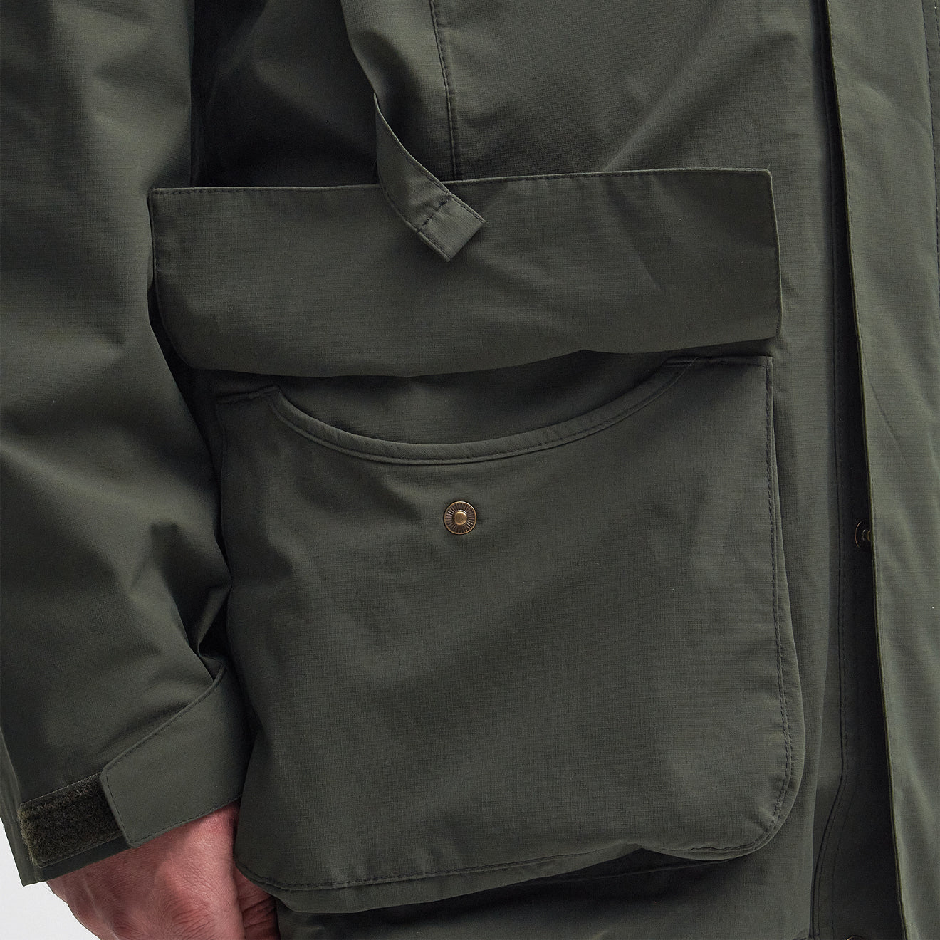 Barbour Swinton Waterproof Jacket Olive - The Sporting Lodge