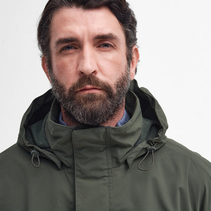 Barbour Swinton Waterproof Jacket Olive - The Sporting Lodge