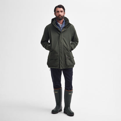 Barbour Swinton Waterproof Jacket Olive - The Sporting Lodge