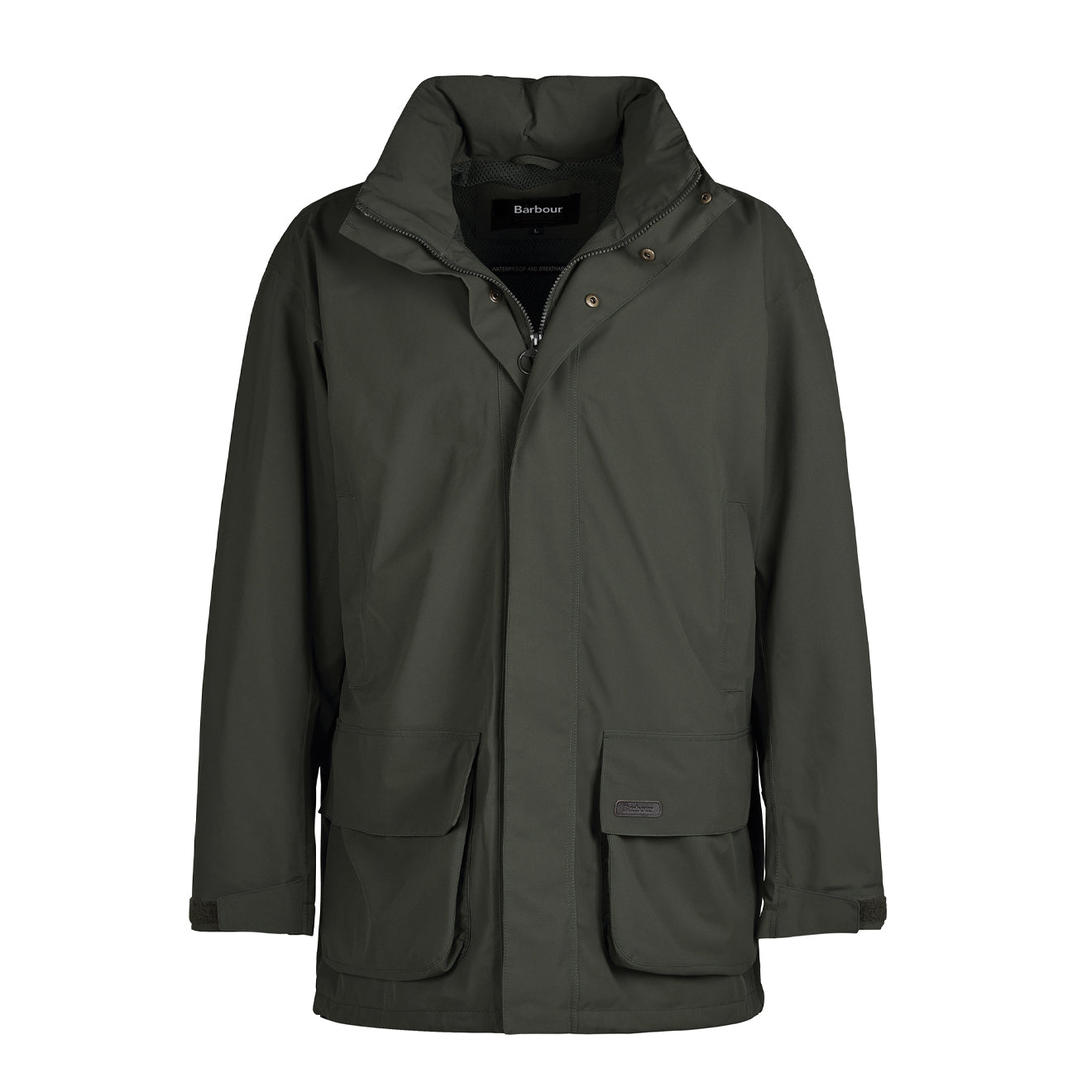 Barbour Swinton Waterproof Jacket Olive - The Sporting Lodge