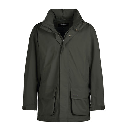 Barbour Swinton Waterproof Jacket Olive - The Sporting Lodge