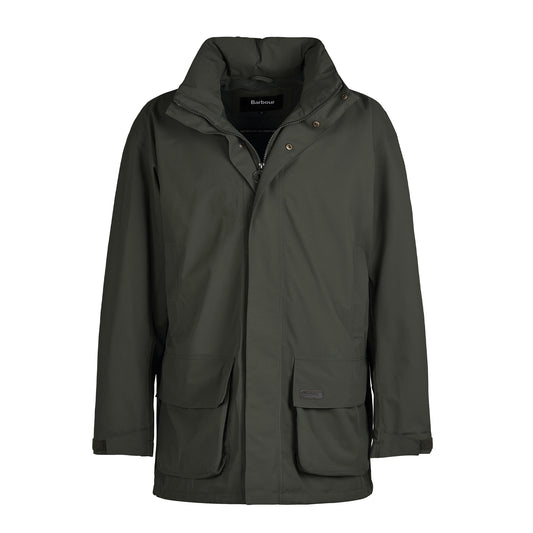 Barbour Swinton Waterproof Jacket Olive - The Sporting Lodge