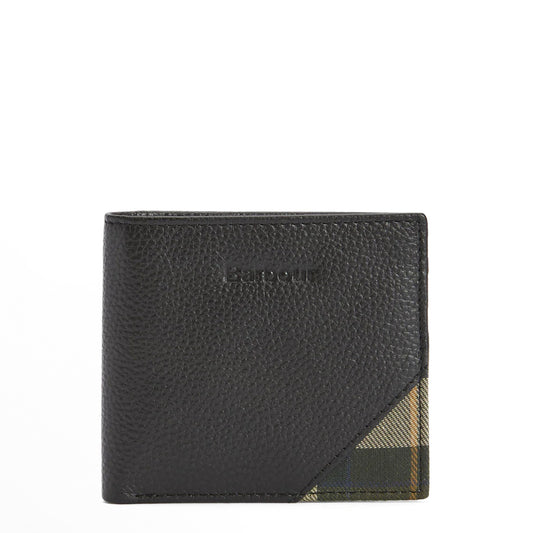 Barbour Tarbert Leather Wallet Black / Ancient