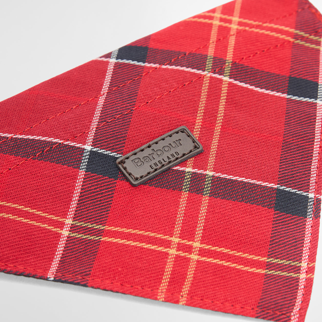 Barbour Tartan Dog Bandana Cardinal Tartan