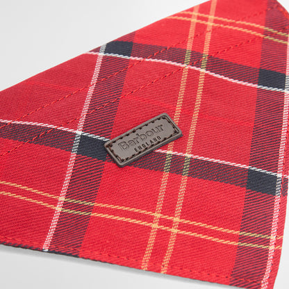 Barbour Tartan Dog Bandana Cardinal Tartan