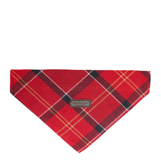 Barbour Tartan Dog Bandana Cardinal Tartan