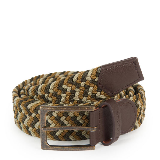 Barbour Tartan Ford Belt Olive - The Sporting Lodge