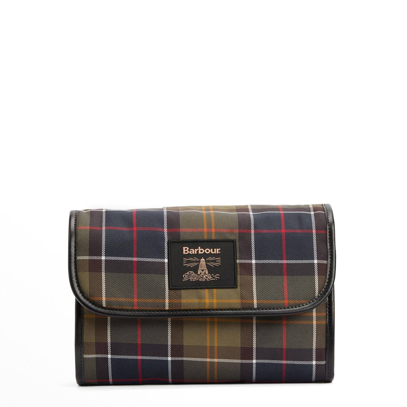 Barbour Tartan Hanging Washbag Classic/Beacon - The Sporting Lodge