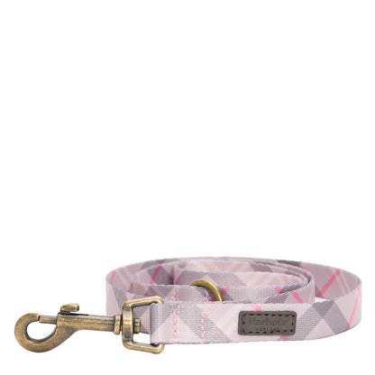 Barbour Tartan Printed Dog Lead Pink Tartan