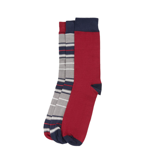 Barbour Tartan Socks Gift Box Blue Granite - The Sporting Lodge