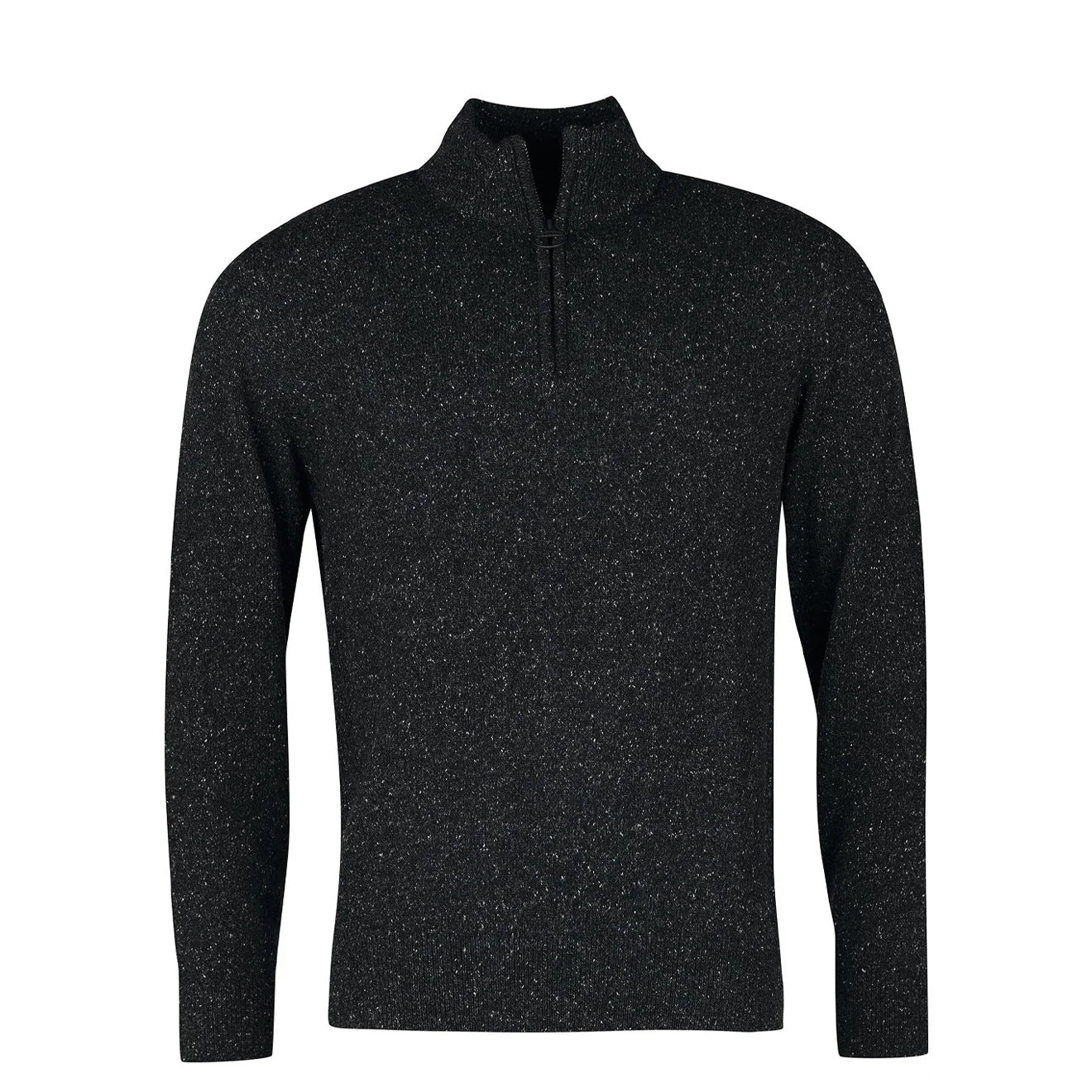 Barbour Tisbury Half Zip Sweater Black - The Sporting Lodge