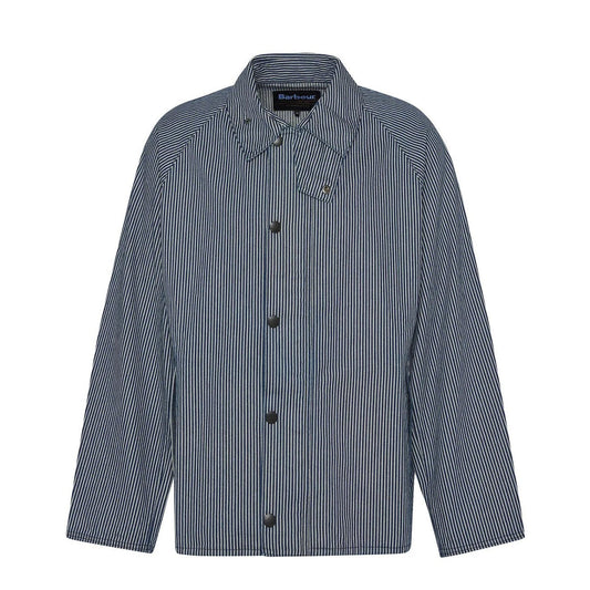 Barbour Transport Stripe Casual Jacket Indigo Stripe - The Sporting Lodge