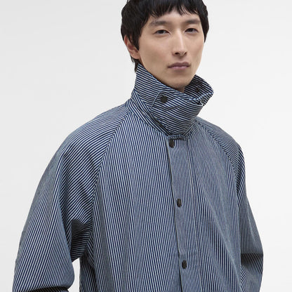 Barbour Transport Stripe Casual Jacket Indigo Stripe - The Sporting Lodge
