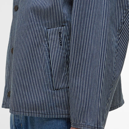 Barbour Transport Stripe Casual Jacket Indigo Stripe - The Sporting Lodge