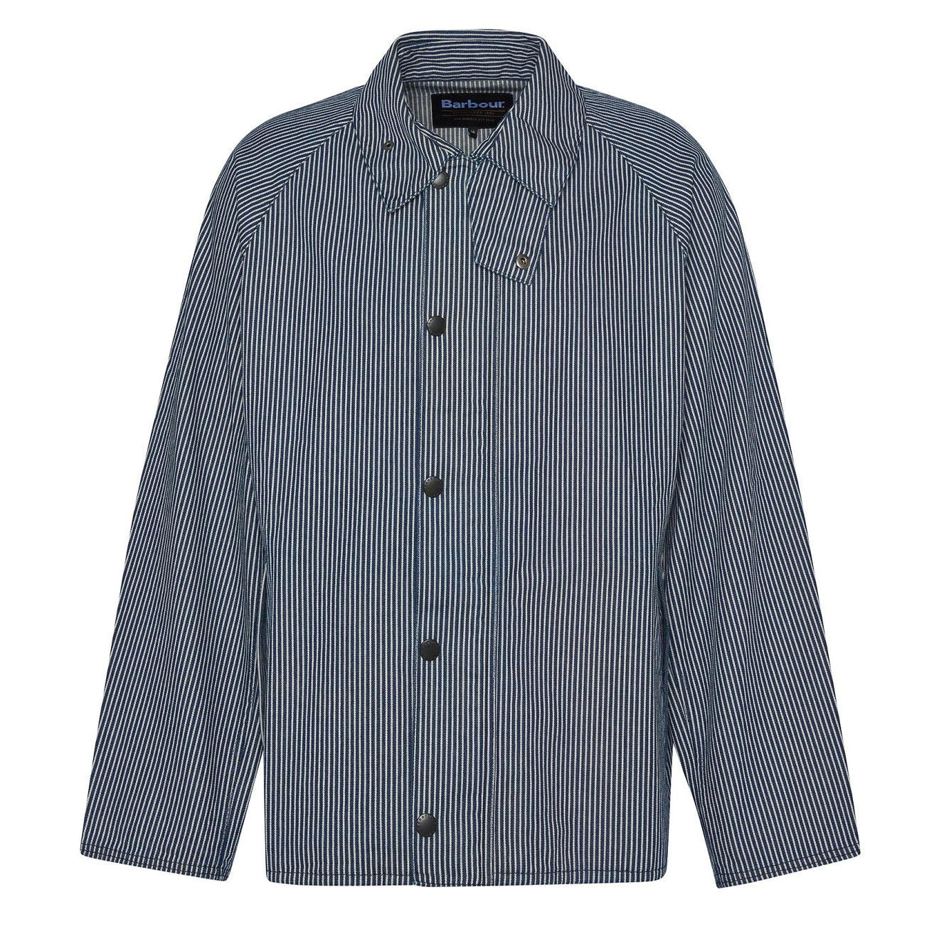 Barbour Transport Stripe Casual Jacket Indigo Stripe - The Sporting Lodge