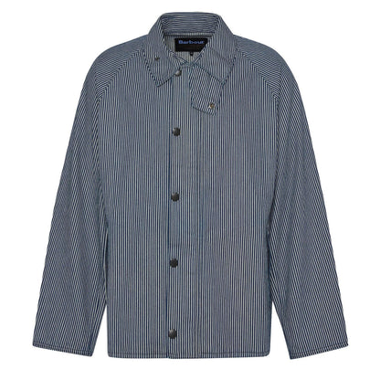 Barbour Transport Stripe Casual Jacket Indigo Stripe - The Sporting Lodge