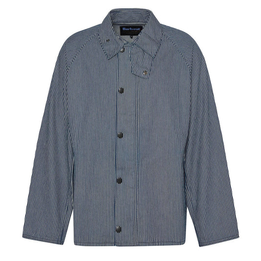 Barbour Transport Stripe Casual Jacket Indigo Stripe - The Sporting Lodge