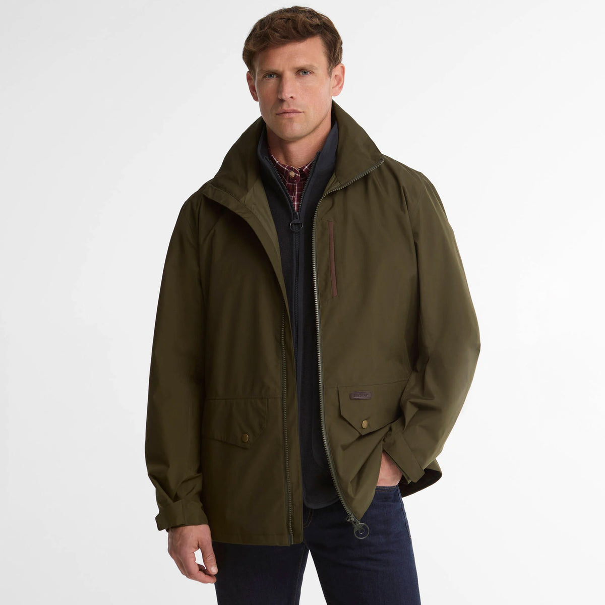 Barbour Uldale Waterproof Jacket Olive