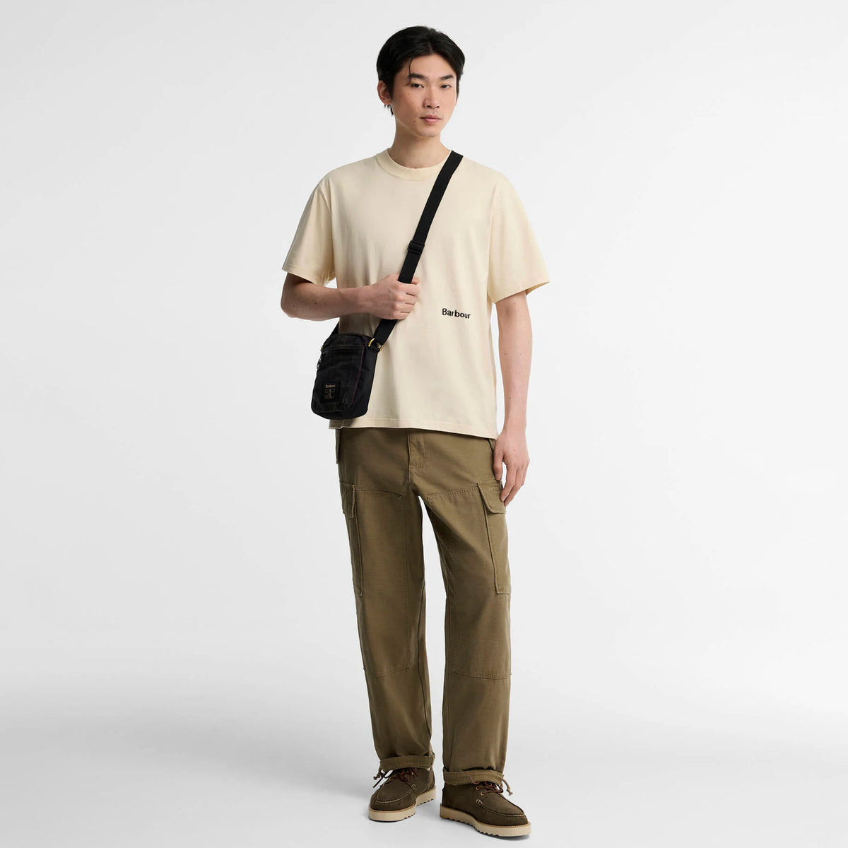 Barbour Ursula Oversized Graphic T-Shirt Fog