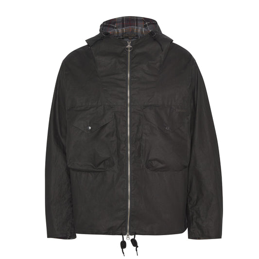 Barbour Utility Sapper Wax Jacket Charcoal - The Sporting Lodge