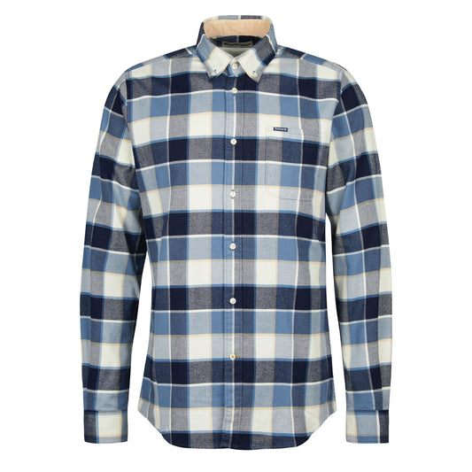 Barbour Valley Tailored Shirt Blue - The Sporting Lodge