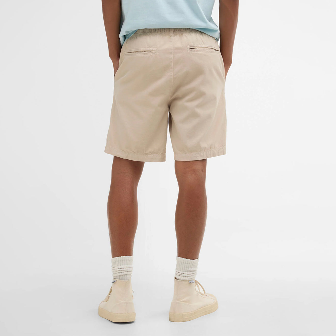 Barbour Washed Oxford Relaxed Short Mist