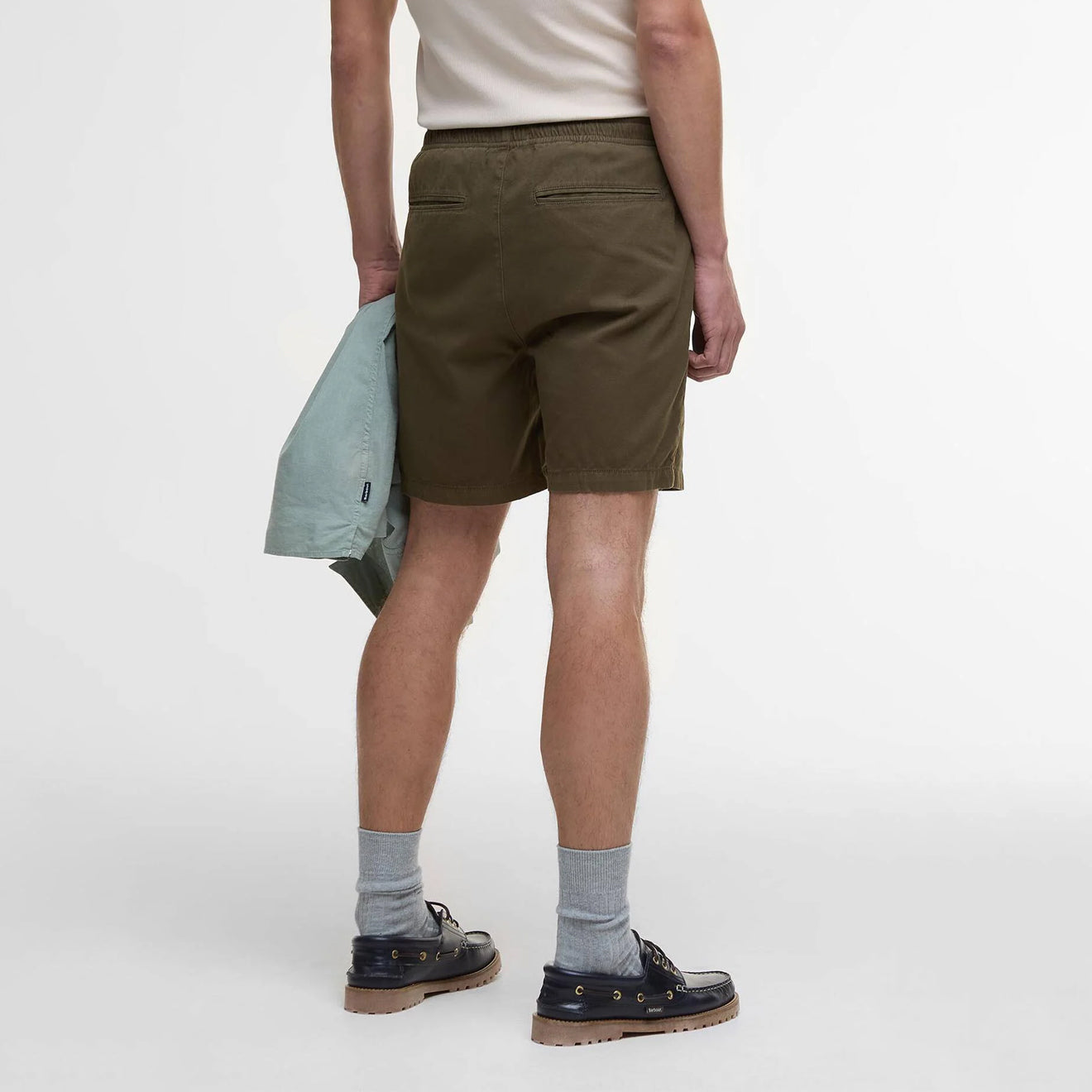 Barbour Washed Oxford Relaxed Short Uniform Green