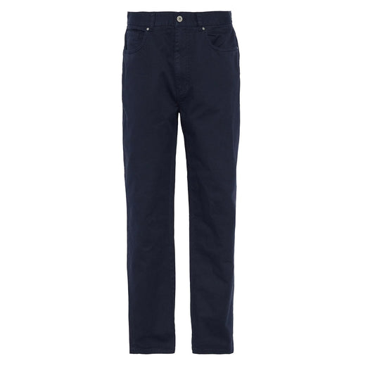Barbour Washed Stretch Twill Regular Fit Trouser Dark Navy - The Sporting Lodge