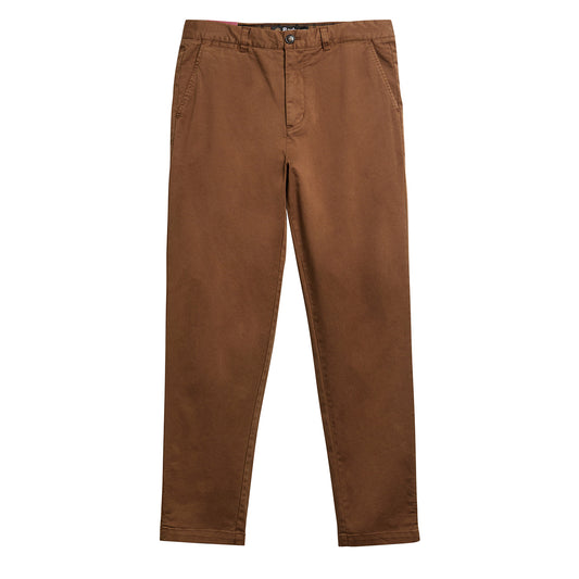 Barbour Washed Stretch Twill Tailored Trouser Dark Sand